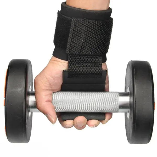 2 Pcs Weight Lifting Hooks - Upgraded Heavy Duty Lifting Wrist Straps for Deadlift Powerlift Pull up bar Liftups Shrugs Alternative in Fitness Gym Power Training Not Scalable Hook